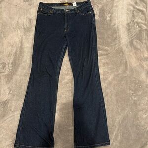Vintage Todd Oldham Flared Jeans Size 11 a little worn selling for a good price